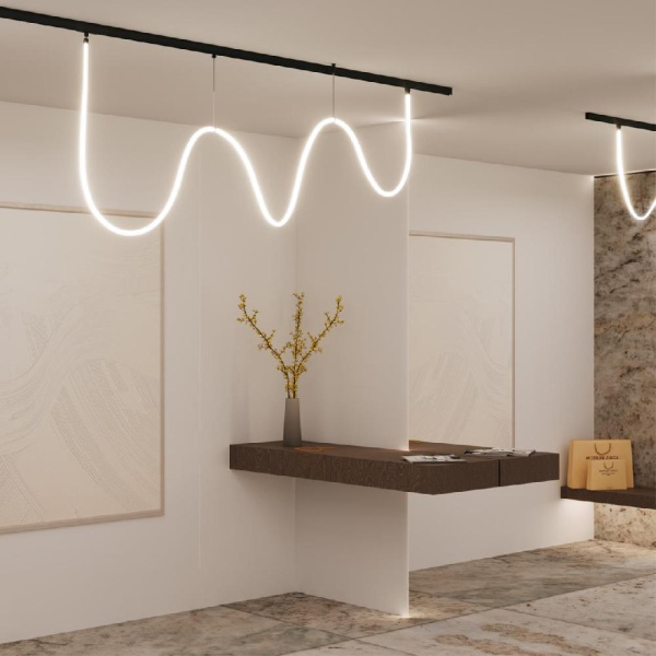 359140 KONST NT23 069 черный Трековый светильник для низковольтного шинопровода FLUM IP20 LED 4000K 25W 48V 2500Лм RAMO