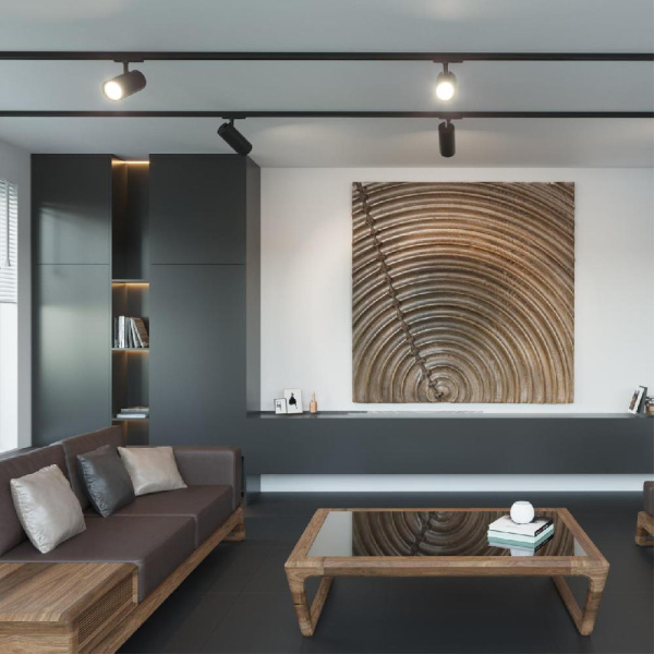 359150 PORT NT23 091 черный Светильник трековый однофазный двухжильный IP20 LED 15W 220V 4000К 1440Лм SELENE