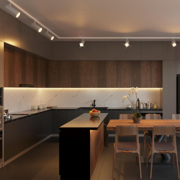 359155 PORT NT23 091 белый Светильник трековый однофазный двухжильный IP20 LED 24W 220V 3000К 2300Лм SELENE