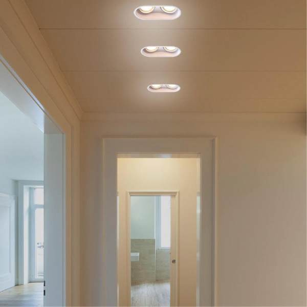 370564 SPOT NT19 320 белый Встраиваемый светильник IP20 GU10 2*50W 220-240V CLOUD