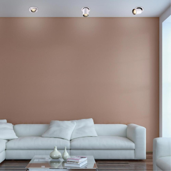 358081 SPOT NT19 281 белый/черный Встраиваемый светильник IP20 LED 12W 3000К 220V LANZA