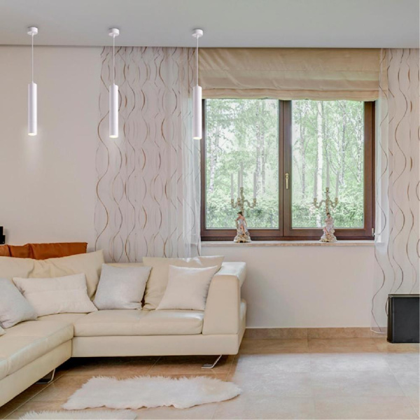 370621 OVER NT19 249 белый Накладной светильник, длина провода 1м IP20 GU10 50W 220V PIPE