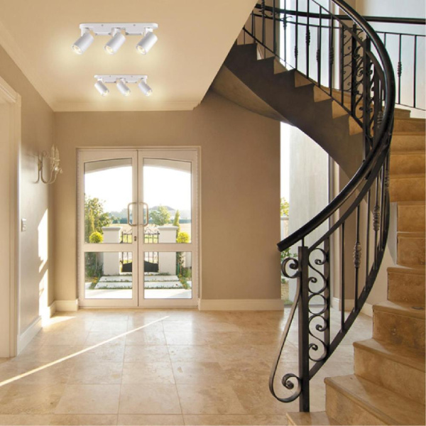 370652 OVER NT19 260 белый Светильник накладной IP20 GU10 3*50W 220V GUSTO