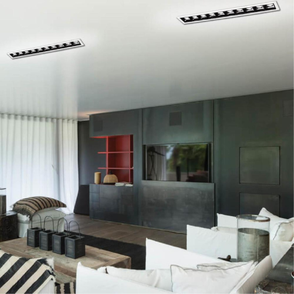 357622 SPOT NT18 305 белый/черный Встраиваемый светильник IP20 LED 3000K 20W 160-265V ANTEY