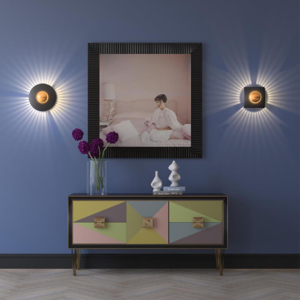 4223/13WL MIDCENT ODL21 355 черн/золот/металл Настенный светильник IP20 LED 13W 1520Лм 3000K ADAMAS