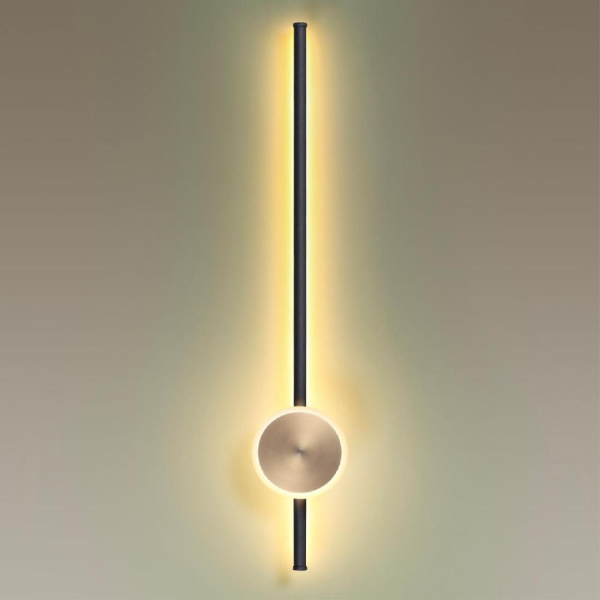 4256/18WL HIGHTECH ODL21 315 черн/бронза/металл Настенный светильник IP20 LED 18W 1152Лм 3000K STILO