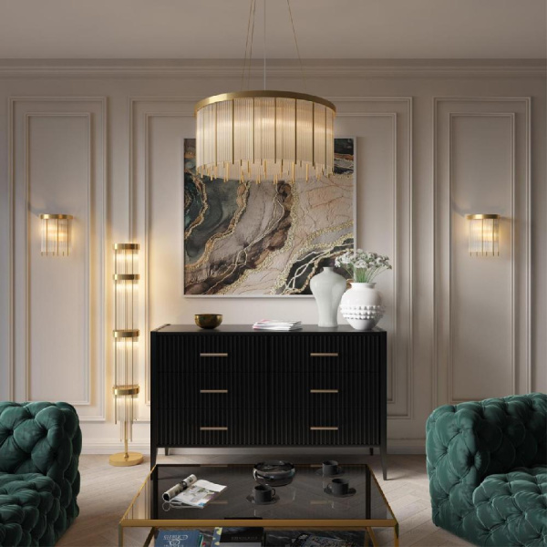 4788/2W HALL ODL21 662 золото/металл/стекло Бра E14 2*40W YORK