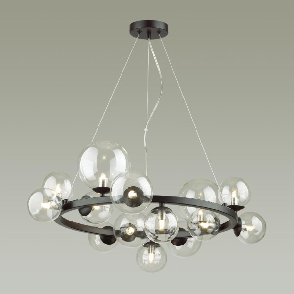 4818/14 MODERN ODL21 547 черный/прозрачный Люстра G9 14*40W TOVI