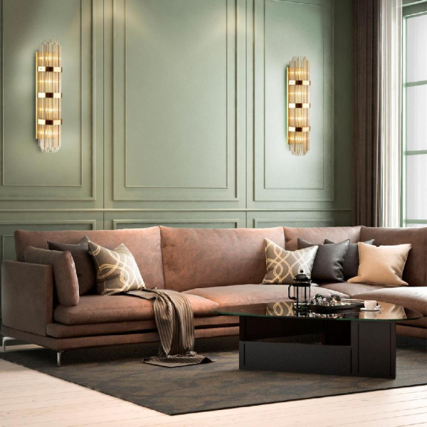 4854/4W HALL ODL_EX21 185 золото/стекло Настенный светильник E14 4*40W высота 890см EMPIRE