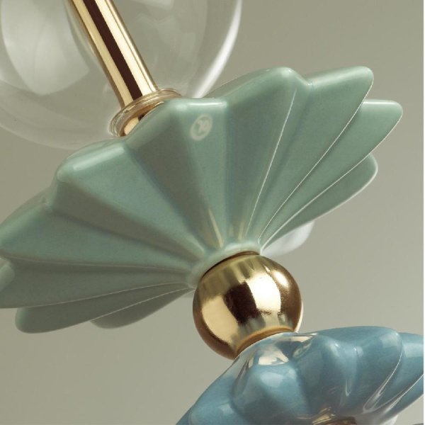 4855/1 CLASSIC ODL_EX22 195 золото/раноцветн./керамика/стекло Подвес E14 1*40W 4855/1 BIZET