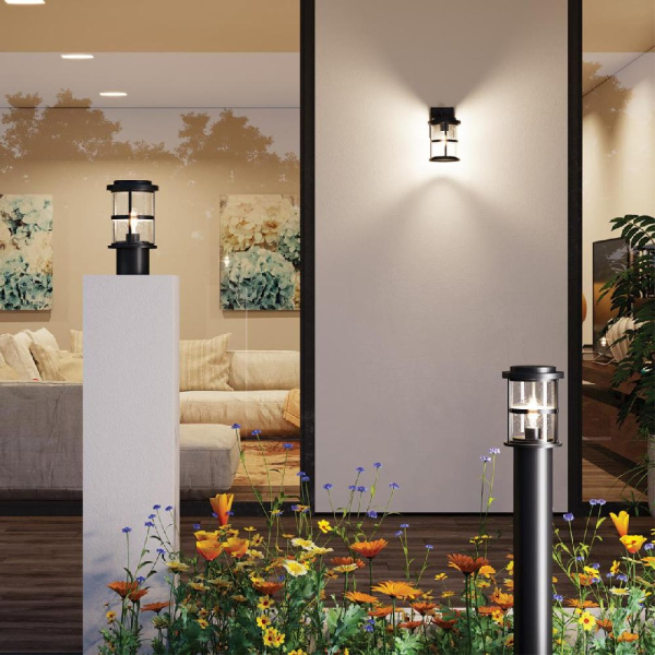 4964/1A NATURE ODL22 737 черный/стекло Ландшафтный светильник на базу E27 1*60W IP44 MAGUS