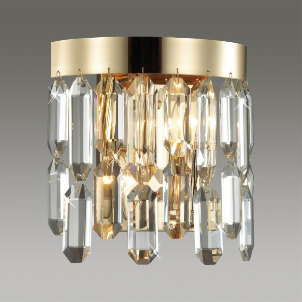 4986/2W HALL ODL22 653 золотой/хрусталь Бра E14 2*40W DAKISA