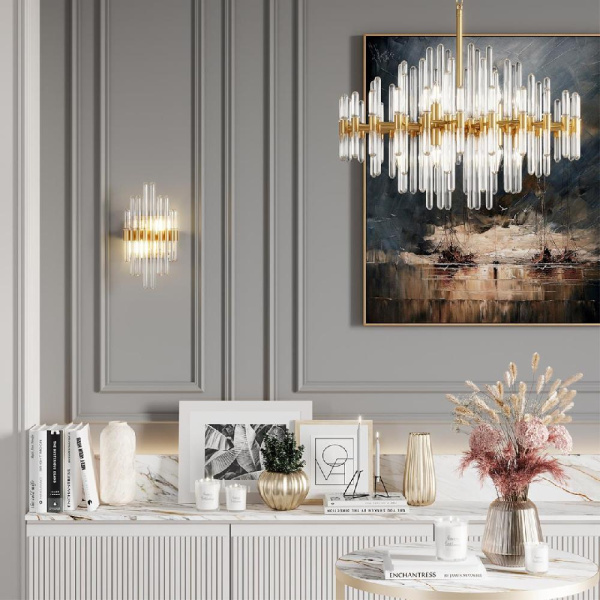 4988/2W HALL ODL22 661 золотой/стекло Бра E14 2*40W STIKA