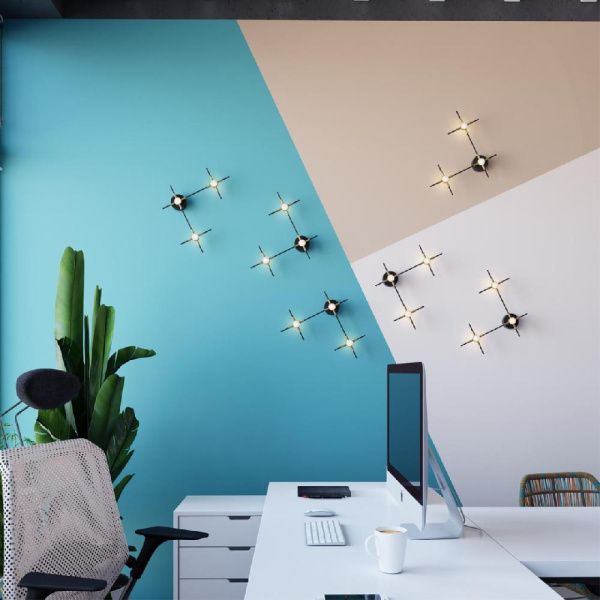 3906/9WL L-VISION ODL21 323 черн/золот/металл Настен. cветильник IP20 LED 9WL 720Лм 4000К COSTELLA