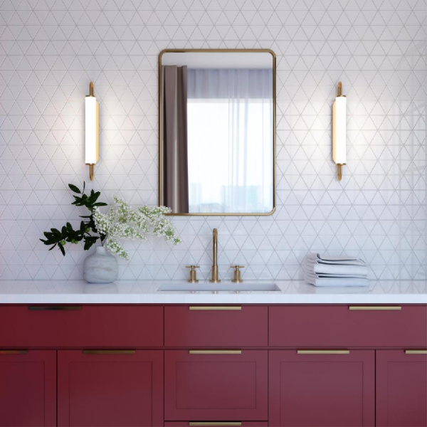 4270/10WL MODERN ODL21 691 бел/зол Настенный светильник выкл на базе LED 10W 800Лм 3000К PONTE