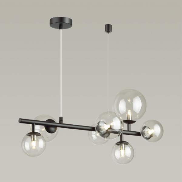 4818/7 MODERN ODL21 549 черный/прозрачный Люстра G9 7*40W TOVI