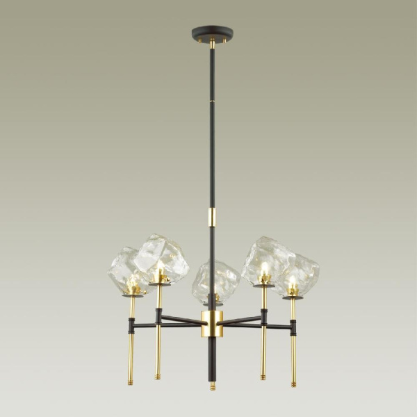4789/5 LOFT ODL21 433 черный/золотой/прозрачный Люстра G9 5*40W STONO
