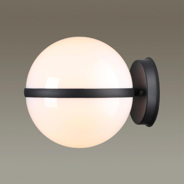 4832/1W NATURE ODL21 739 черный/акрил Ландшафтный настенный светильник E27 1*10W IP44 LOMEO LOMEO