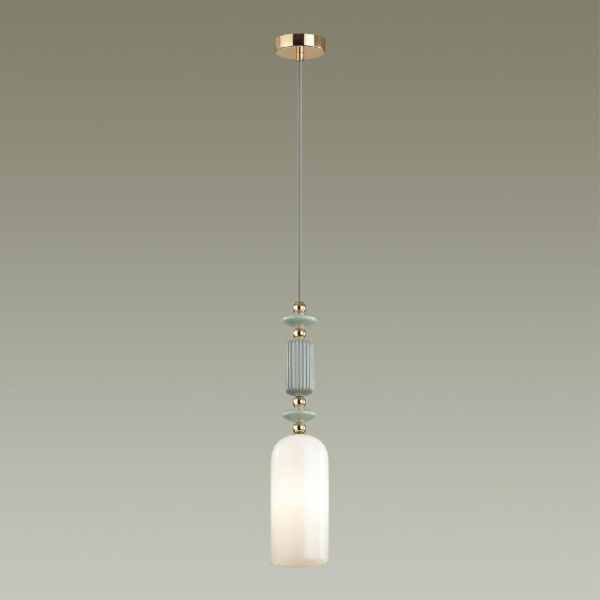 4861/1A CLASSIC ODL_EX21 201 золото/разноцветн./керамика/стекло Подвес E14 1*40W CANDY