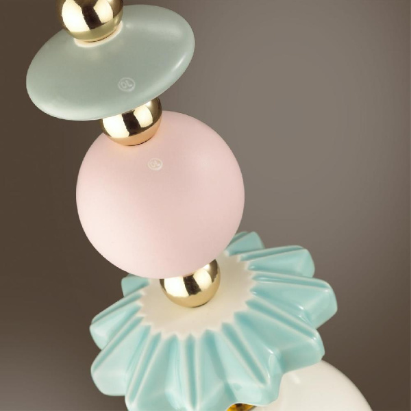 4861/1B CLASSIC ODL_EX21 201 золото/разноцветн./керамика/стекло Подвес E14 1*40W CANDY