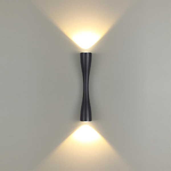 4291/10WL HIGHTECH ODL22 373 черный/металл Настенный светильник IP20 LED 10W 453Лм 3000K ANIKA