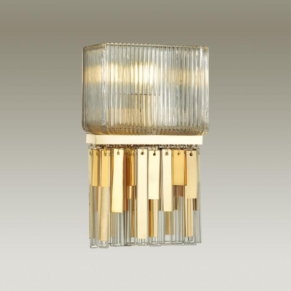 4877/1W HALL ODL_EX22 59 золотой/прозрачный/стекло Бра E14 1*40W GATSBY