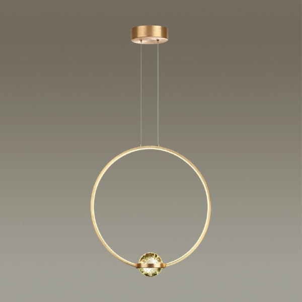 4336/18L L-VISION ODL22 335 брашированное золото/металл Подвесной светильник IP20 LED 18W 1370Лм 4000K GOTA