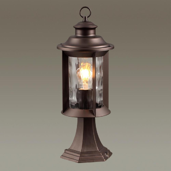 4961/1A NATURE ODL22 733 темно-коричневый/стекло Ландшафтный светильник на столб E27 1*60W IP44 MAVRET