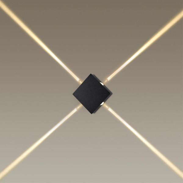 4259/8WL HIGHTECH ODL21 383 черный/металл Настенный светильник IP20 LED 8W 299Лм 3000K VISTA