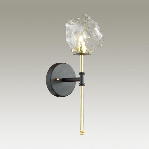 4789/1W LOFT ODL21 671 черный/золотой/прозрачный Бра G9 1*40W STONO