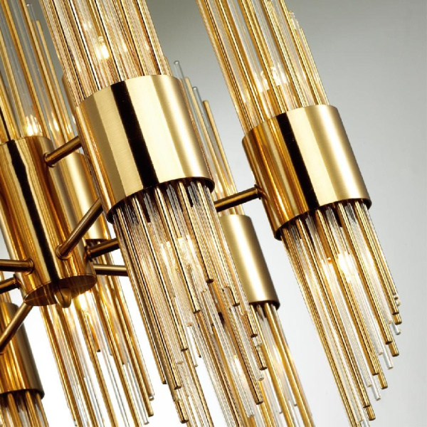 4847/2W HALL ODL21 670 золото/металл/стекло Бра G9 2*40W FLAMBI