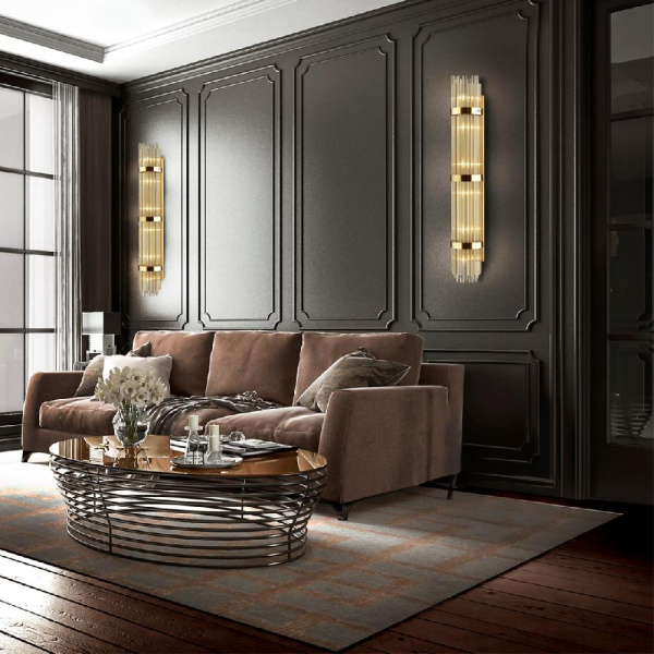 4854/6W HALL ODL_EX21 185 золото/стекло Настенный светильник E14 6*40W высота 1300см EMPIRE