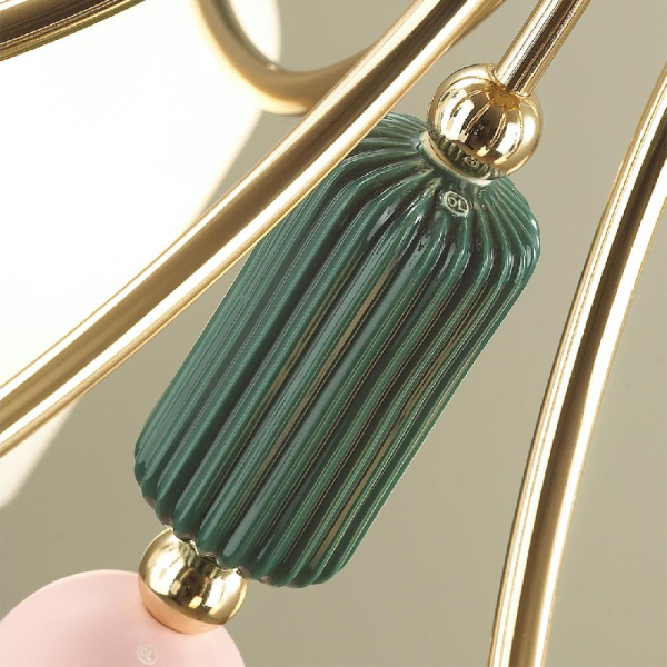 4861/7C CLASSIC ODL_EX21 198 золото/разноцветн./керамика/стекло Люстра потолочная E14 7*40W CANDY