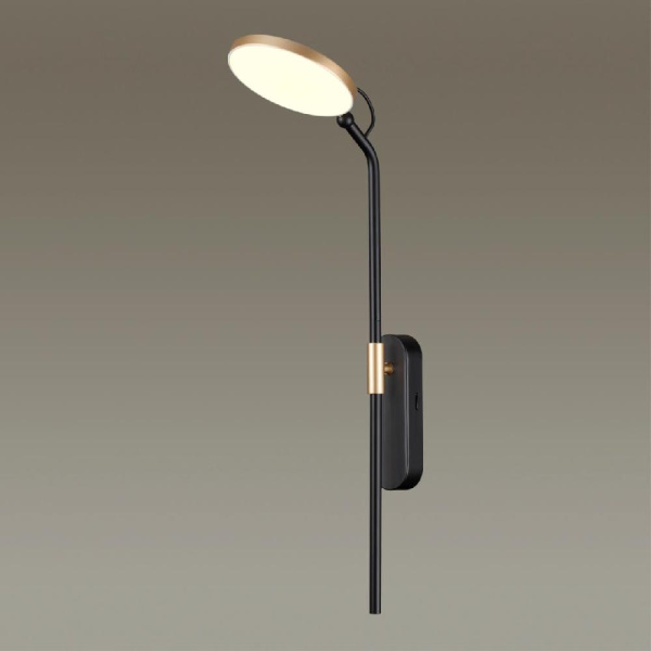 4297/7WL HIGHTECH ODL22 217 черный с ант. бронзой/металл Настенный светильник IP20 LED 7W 731Лм 3000K REDMOND