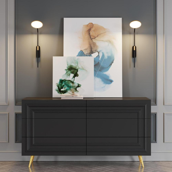 4297/7WL HIGHTECH ODL22 217 черный с ант. бронзой/металл Настенный светильник IP20 LED 7W 731Лм 3000K REDMOND