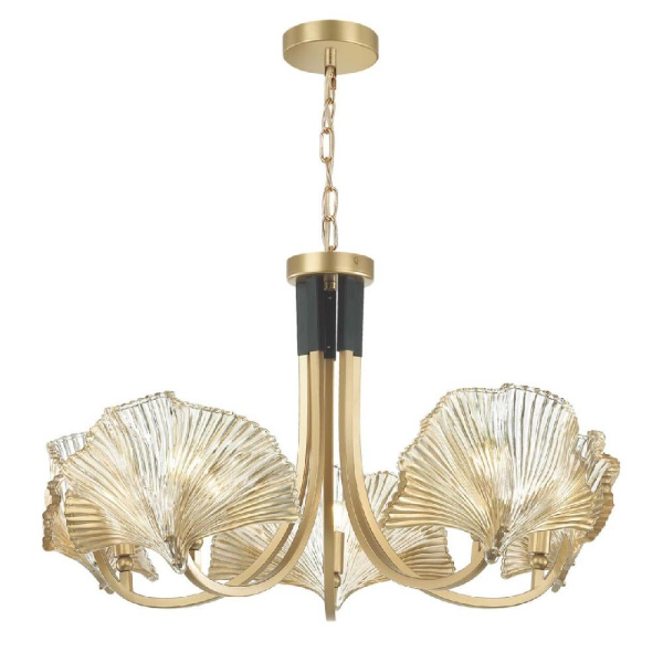 4870/5 HALL ODL_EX22 187 золотой/чёрный/стекло Люстра E14 5*40W VENTAGLIO