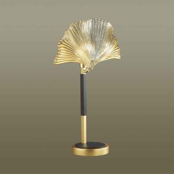 4870/1T HALL ODL_EX22 187 золотой/чёрный/стекло Настольная лампа E14 1*40W VENTAGLIO