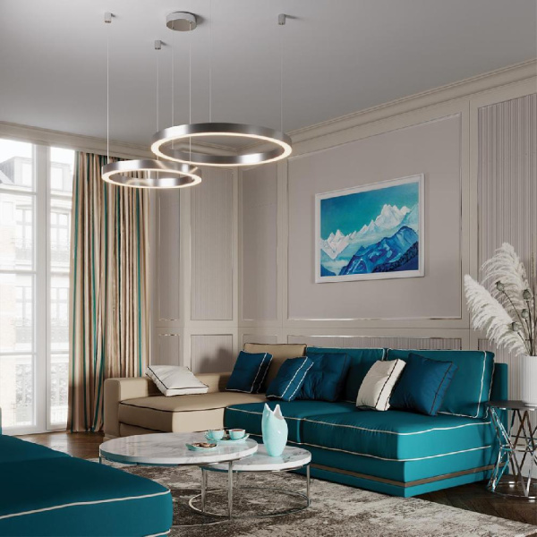 4244/2MN L-VISION ODL22 109 матовый никель Дополнительная чаша на 2 светильника (4244/25L, 4244/35L, 4244/45L) BRIZZI