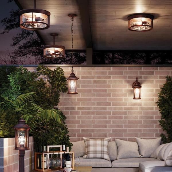 4961/1 NATURE ODL22 733 темно-коричневый/стекло Ландшафтный подвес E27 1*60W IP44 MAVRET