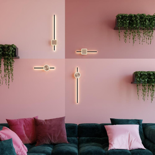 4257/18WL HIGHTECH ODL21 315 черн/ант.бронза Настен.светильник IP20 LED 18W 1148Лм 3000K STILO