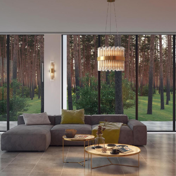 4786/2W HALL ODL21 670 золото/металл/стекло Бра E14 2*40W VIKETA