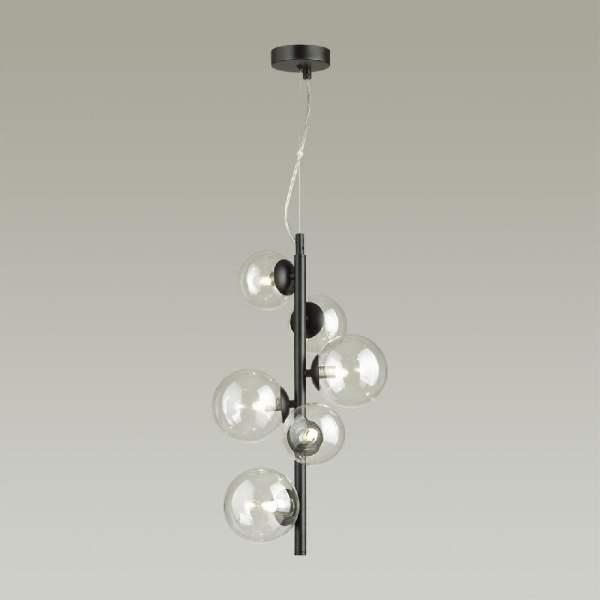 4818/6 MODERN ODL21 549 черный/прозрачный Подвес G9 6*40W TOVI