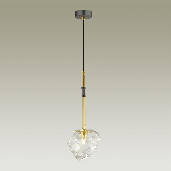 4789/1 LOFT ODL21 671 черный/золотой/прозрачный Подвес G9 1*40W STONO