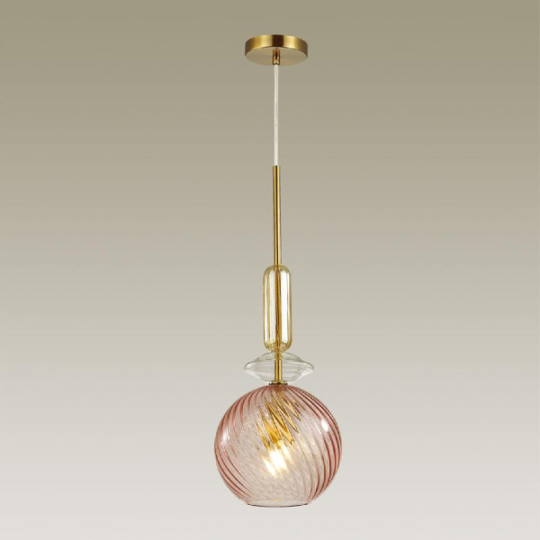 4862/1 PENDANT ODL21 373 розовый/золото Подвес E27 1*60W BELLA