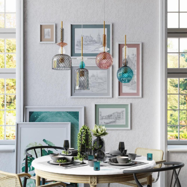 4862/1 PENDANT ODL21 373 розовый/золото Подвес E27 1*60W BELLA