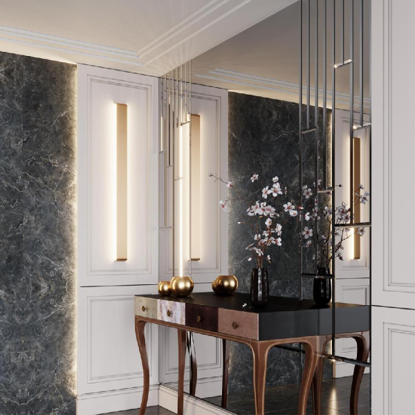 4295/40WL HIGHTECH ODL22 361 золотой/металл Настенный светильник IP20 LED 40W 3335Лм 3000K FRAMANT