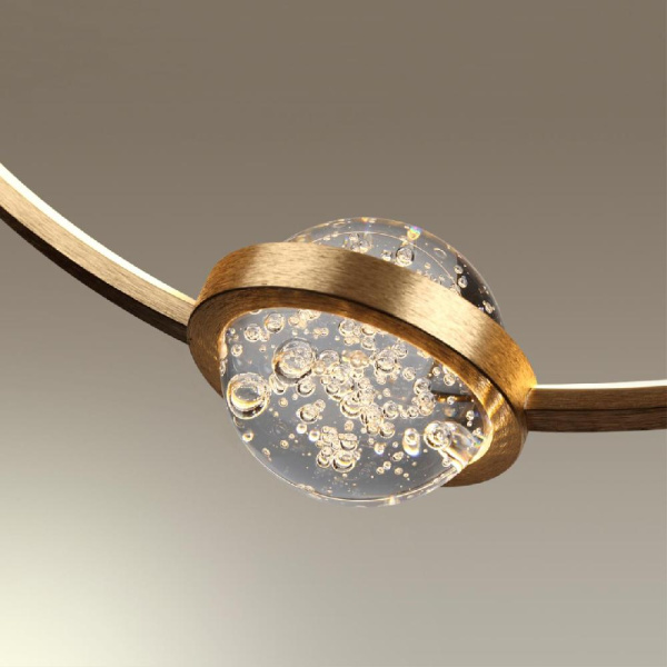 4336/27L L-VISION ODL22 335 брашированное золото/металл Подвесной светильник IP20 LED 27W 2230Лм 4000K GOTA