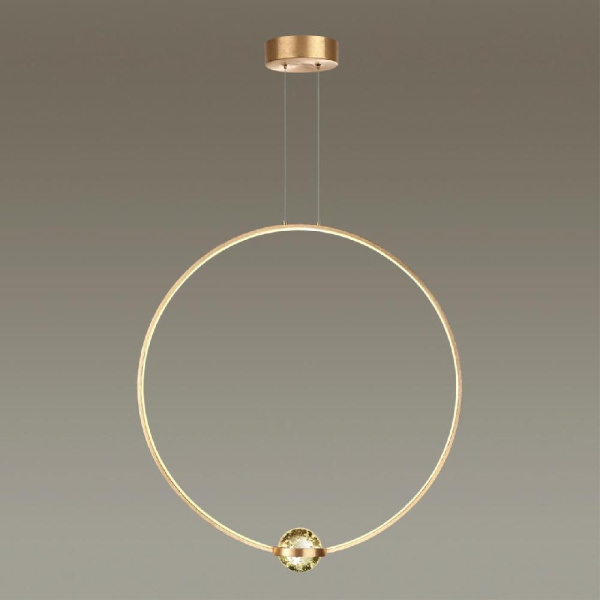 4336/27L L-VISION ODL22 335 брашированное золото/металл Подвесной светильник IP20 LED 27W 2230Лм 4000K GOTA