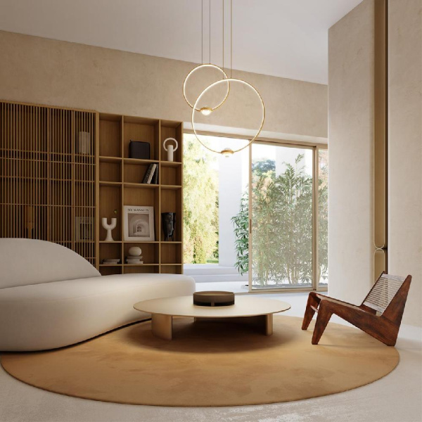 4336/27L L-VISION ODL22 335 брашированное золото/металл Подвесной светильник IP20 LED 27W 2230Лм 4000K GOTA