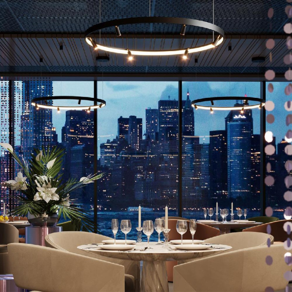 4317/93L HIGHTECH ODL22 331 металл/черный с золотом Подвесной светильник с пультом ДУ и доп. креплением IP20 LED 63W+37W 2656Лм 3000-6000K FONDA